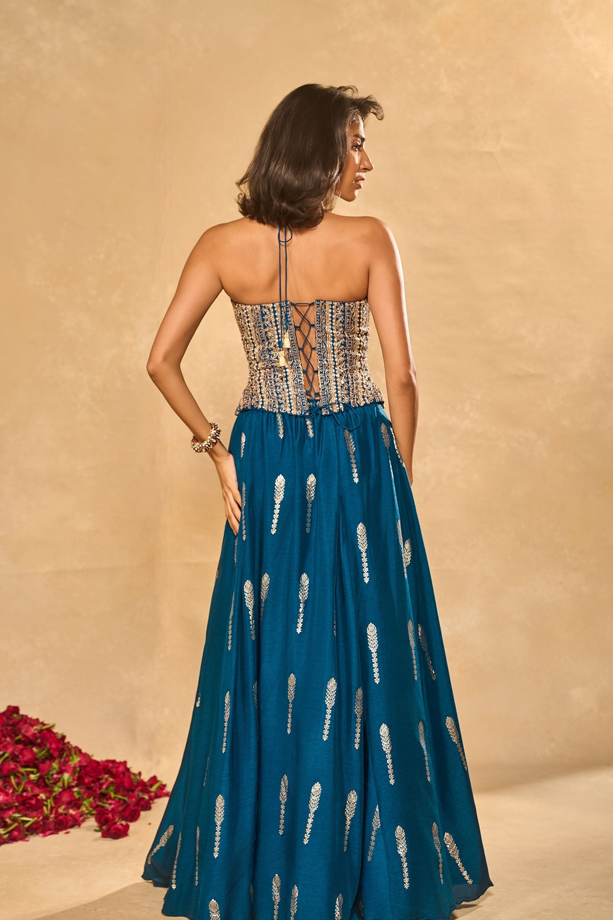 Amal Lehenga In Blue - Ready to ship