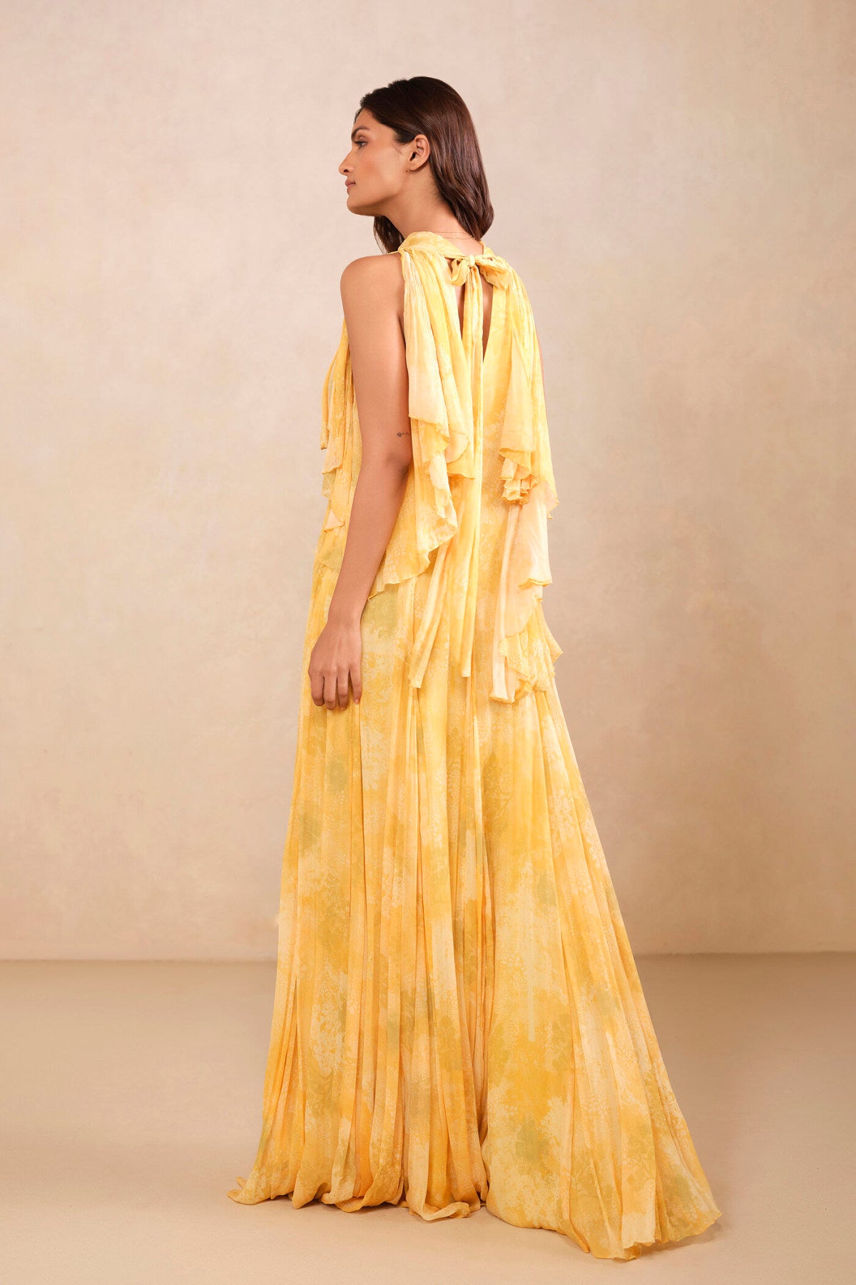 Satsuma Bemberg Gown - Yellow