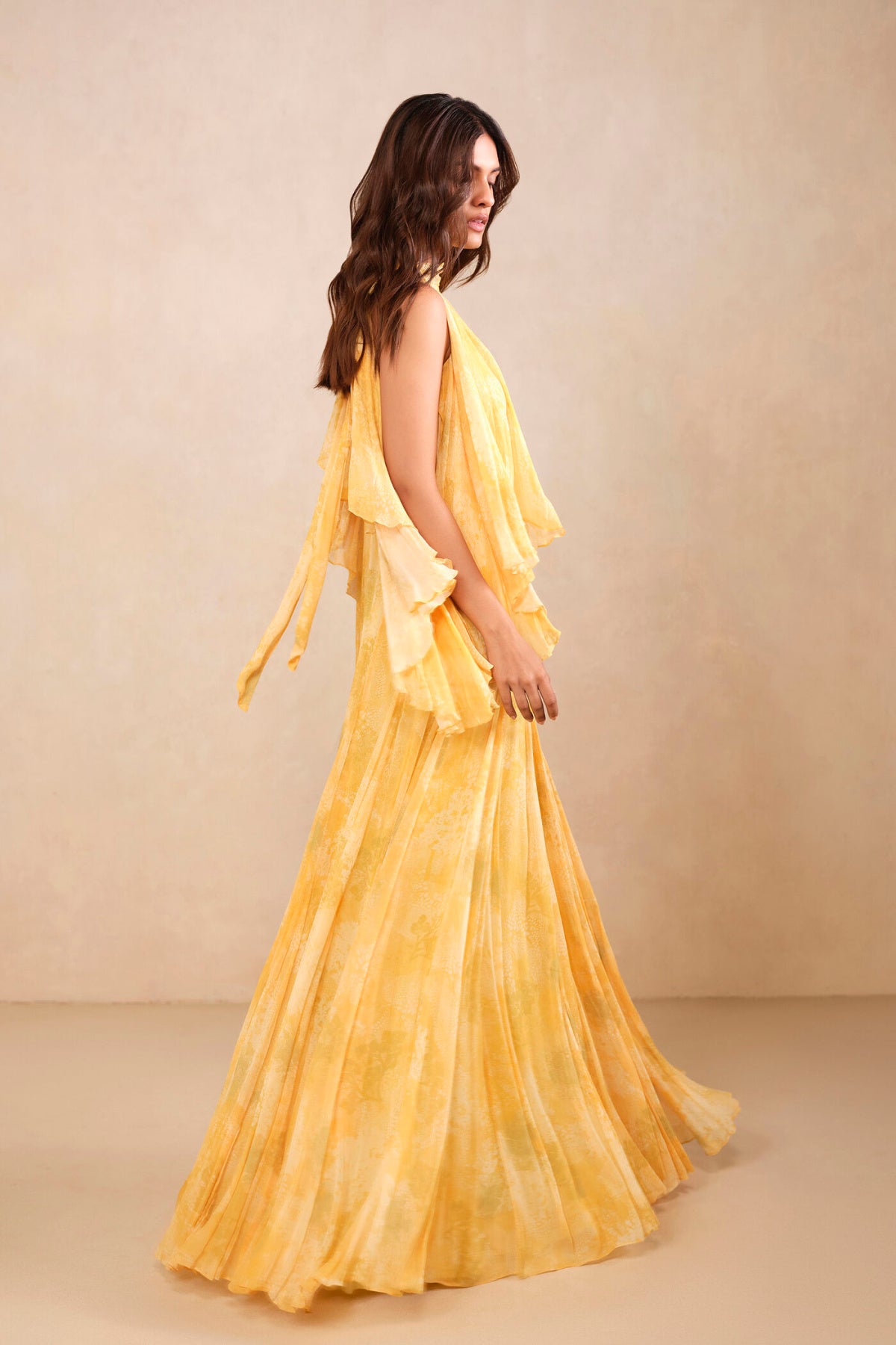 Satsuma Bemberg Gown - Yellow
