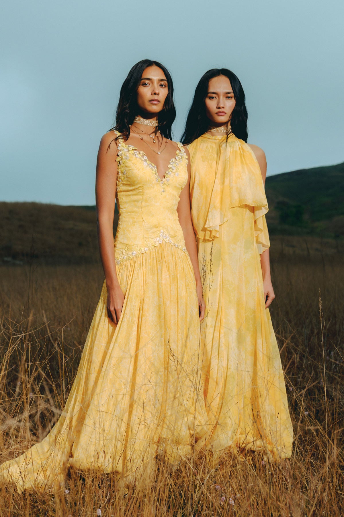 Sora Bemberg Gown - Yellow