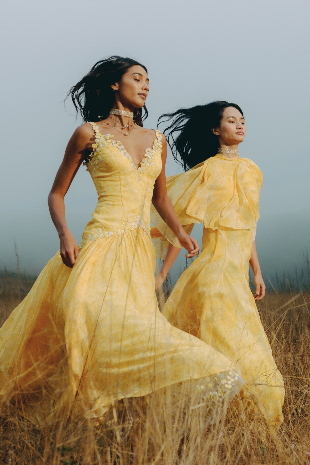Sora Bemberg Gown - Yellow