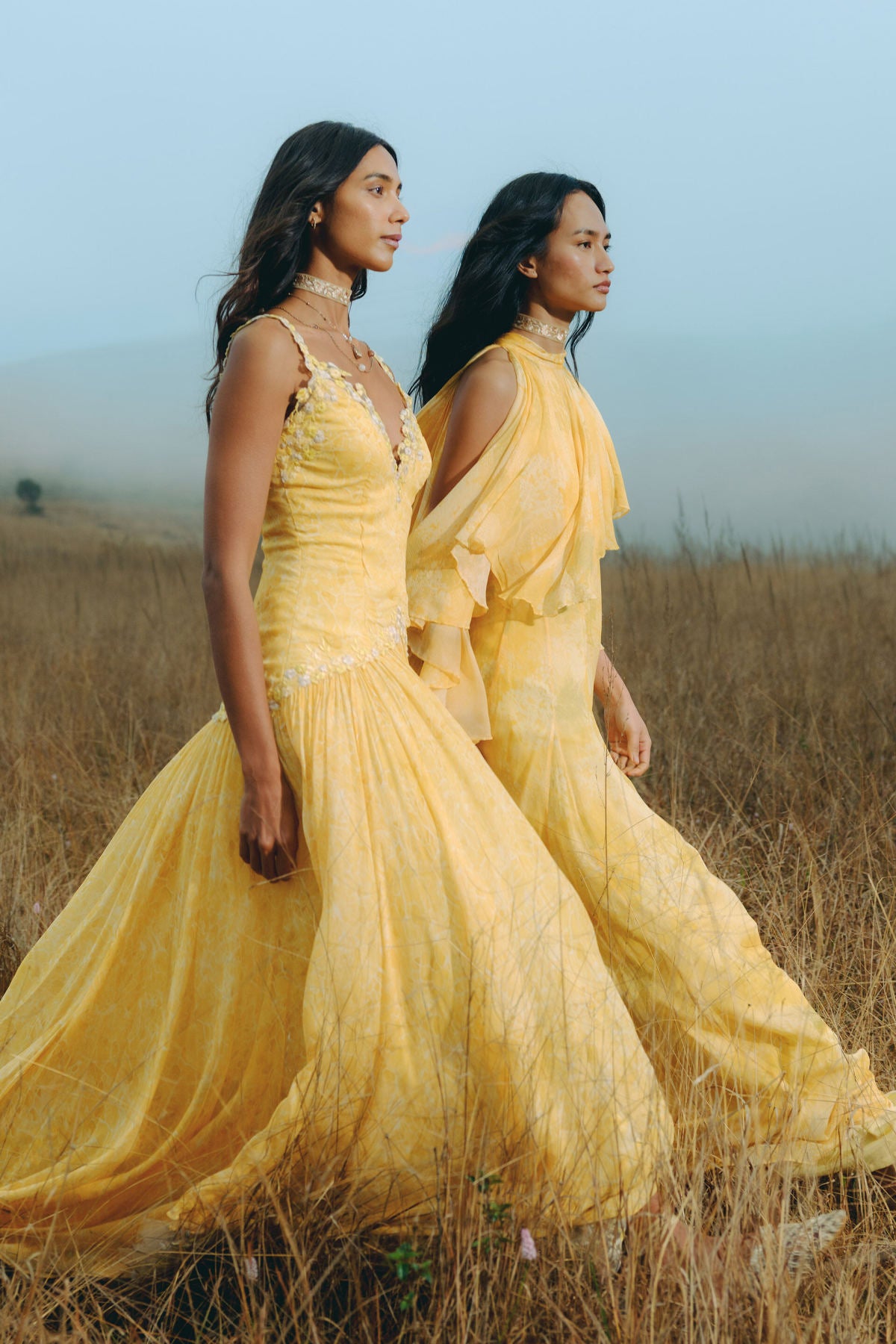 Sora Bemberg Gown - Yellow