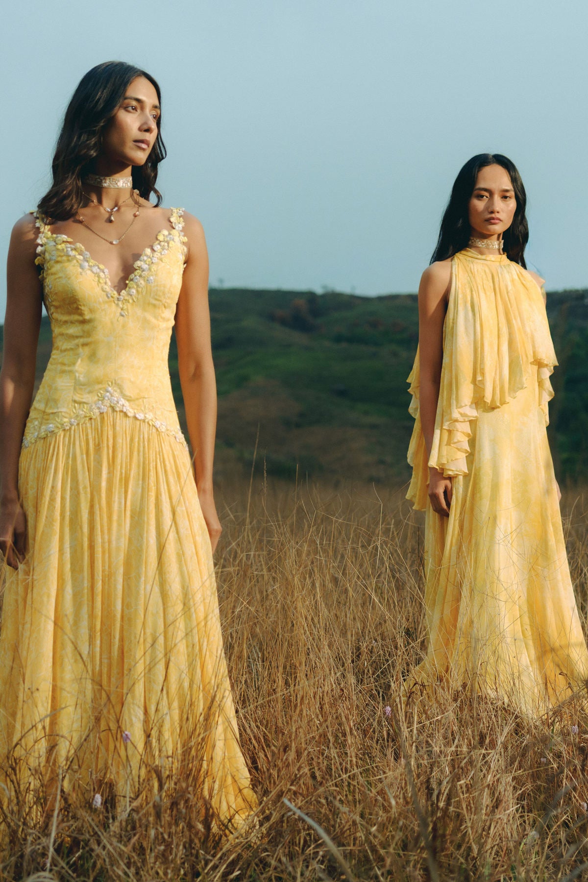 Sora Bemberg Gown - Yellow
