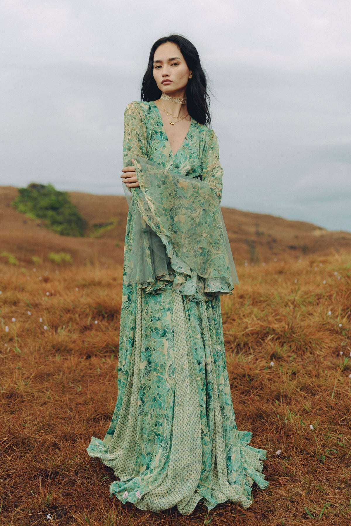 Kumi Bemberg Gown - Green