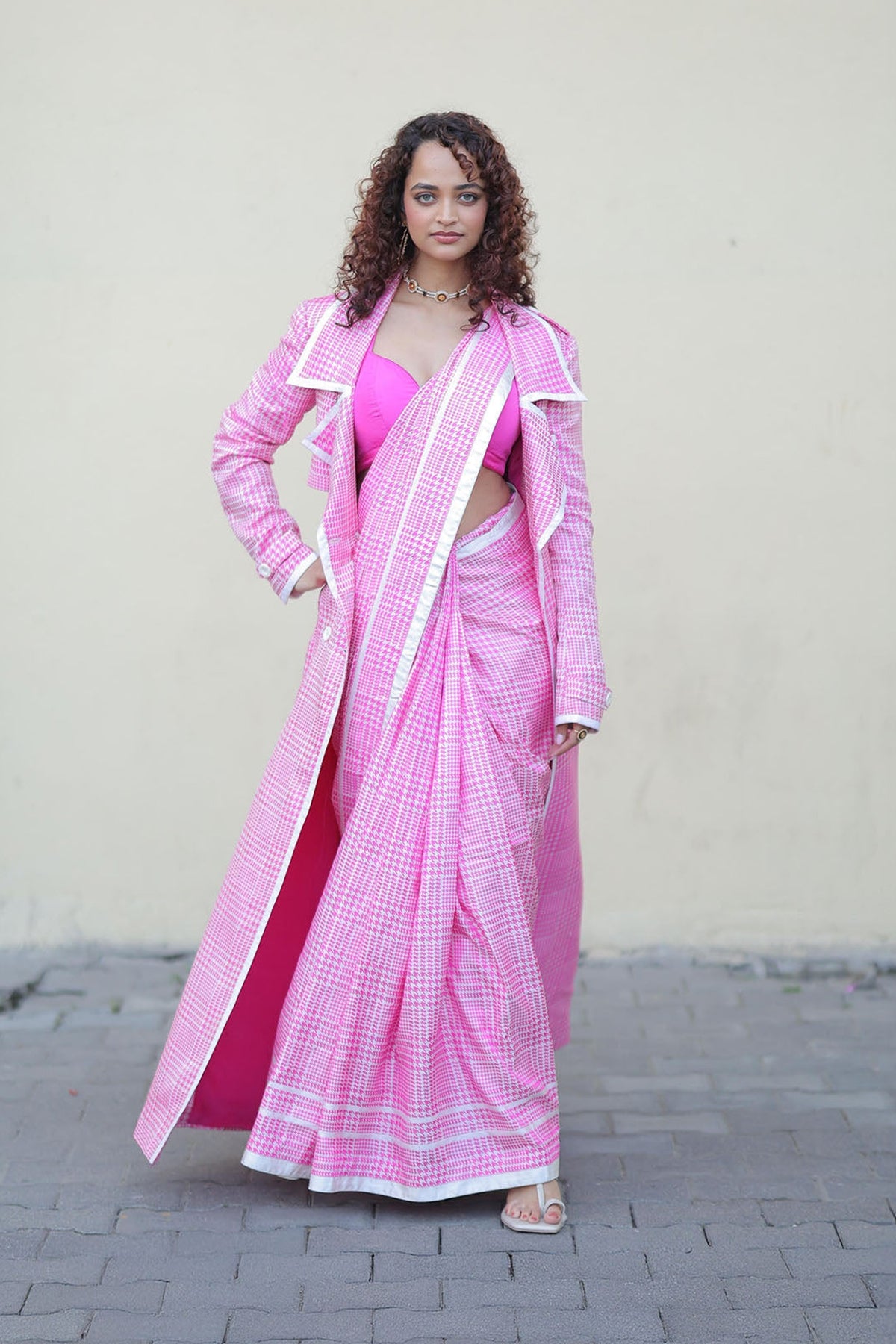 Pink Cher Saree