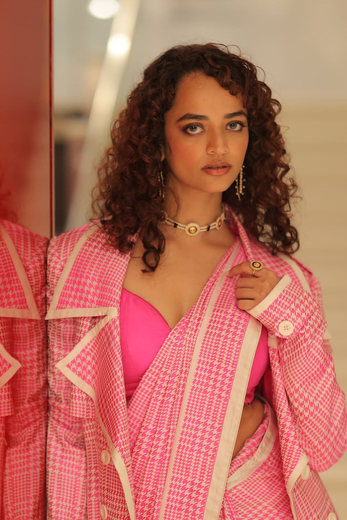Pink Cher Saree
