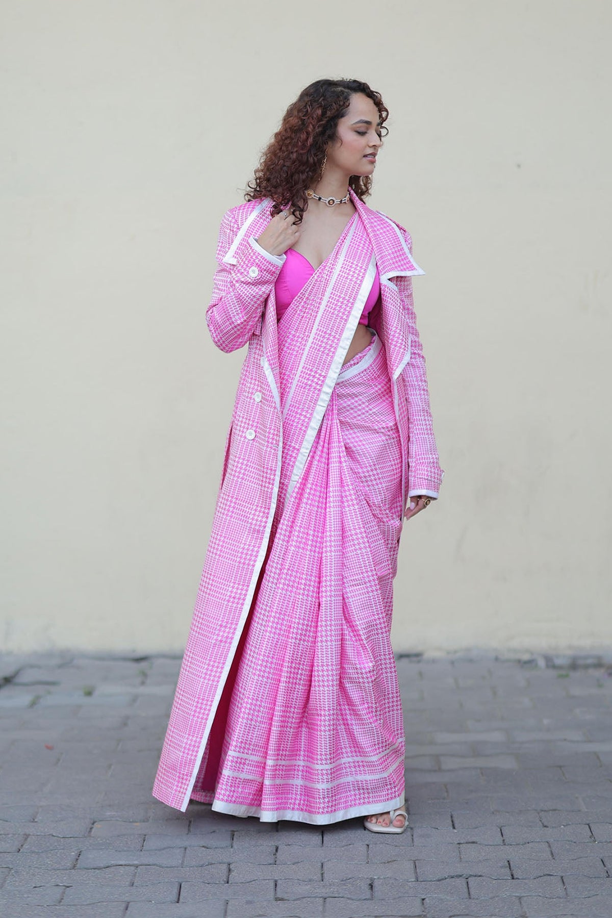 Pink Cher Saree
