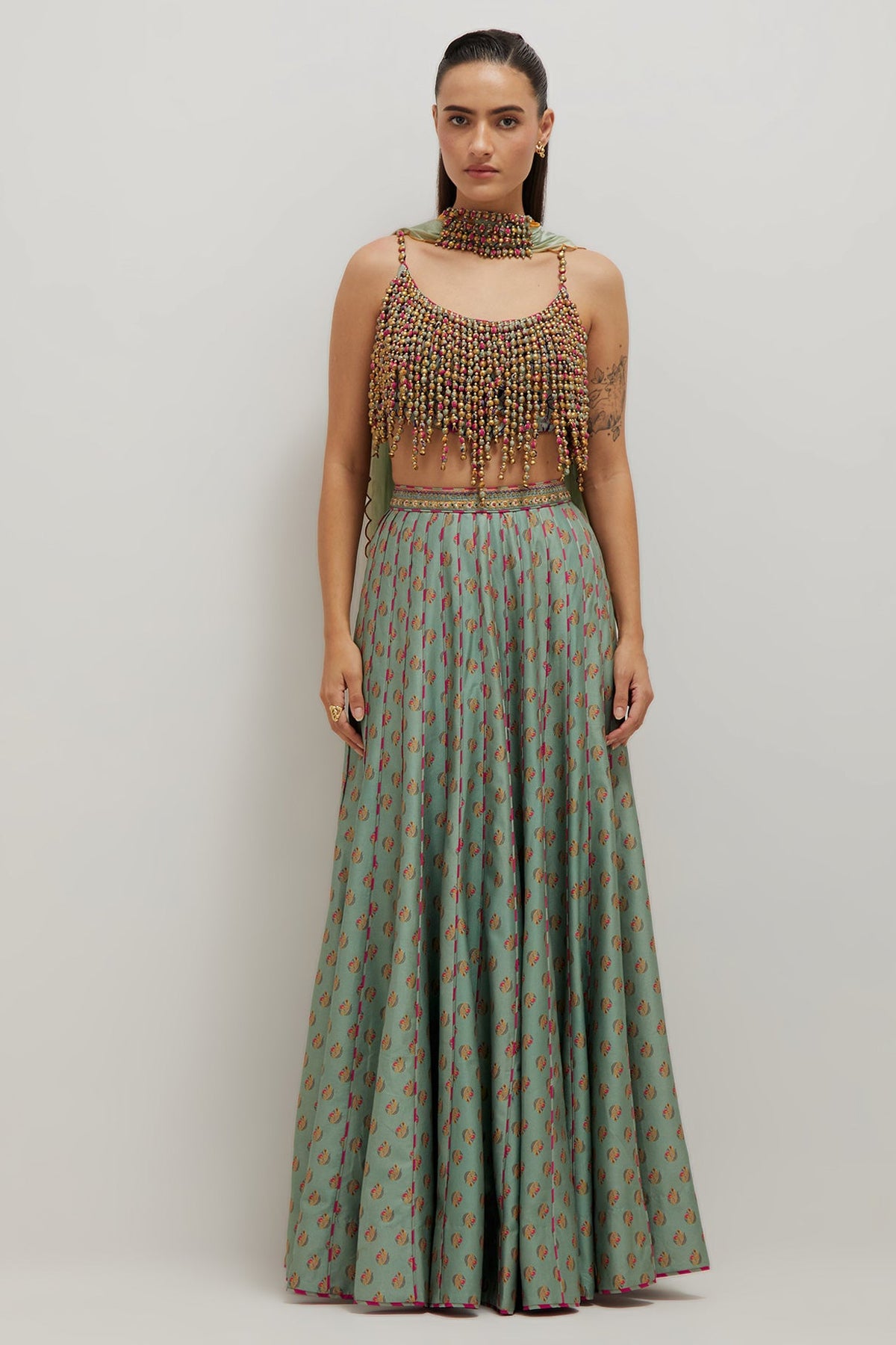 Moh Top And Skirt Set