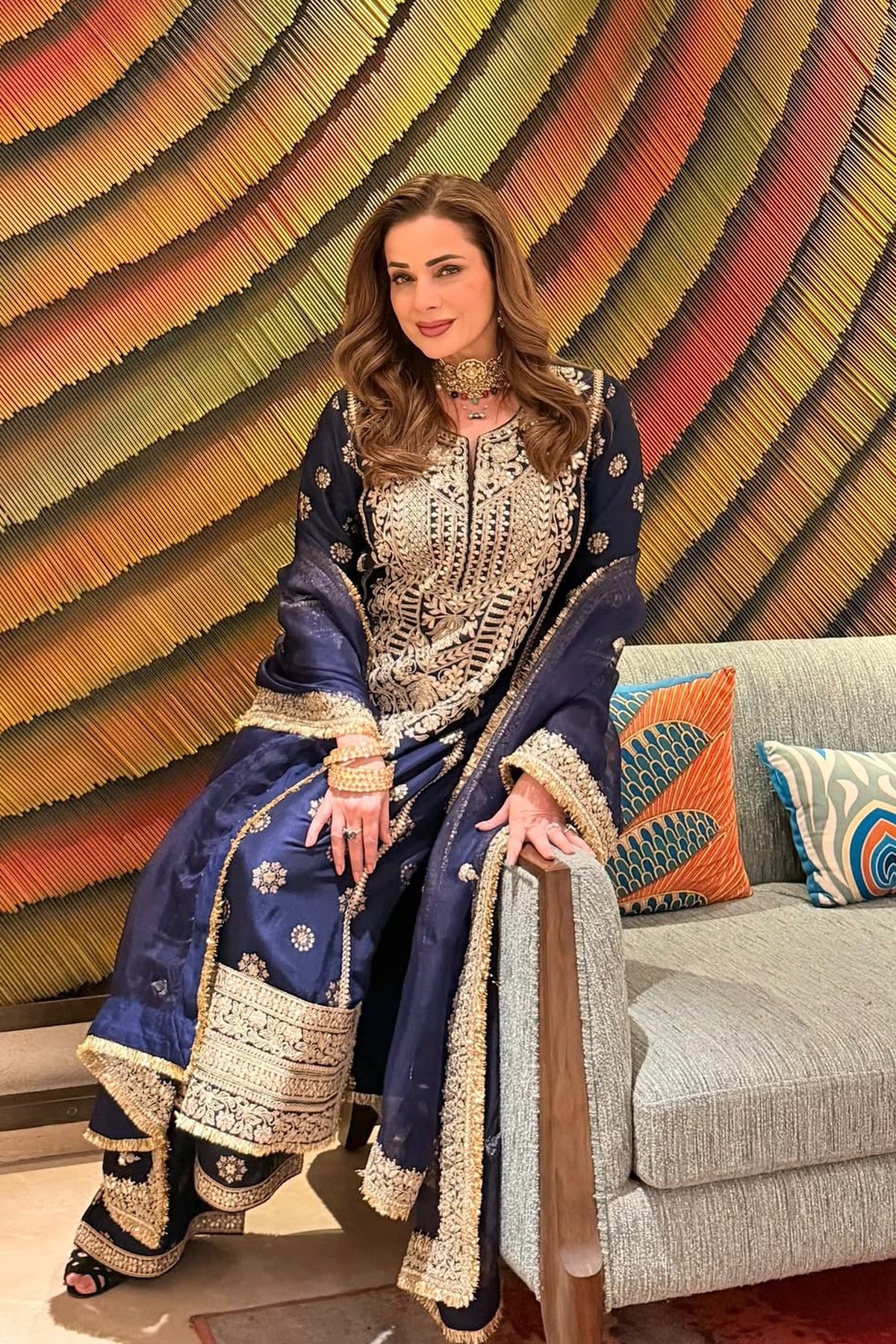 Badusha Palazo Set - Neelam Kothari