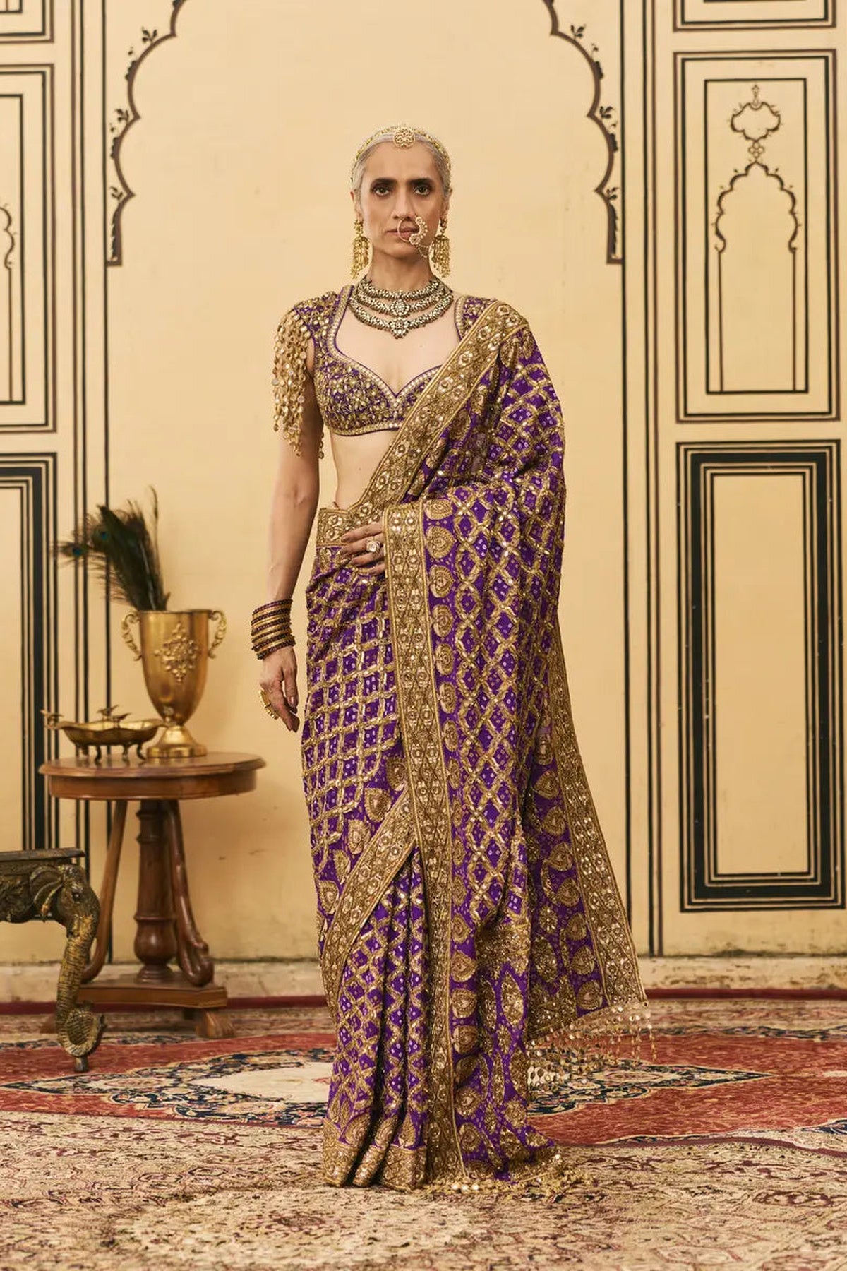 Banafsha Ombre Saree Set