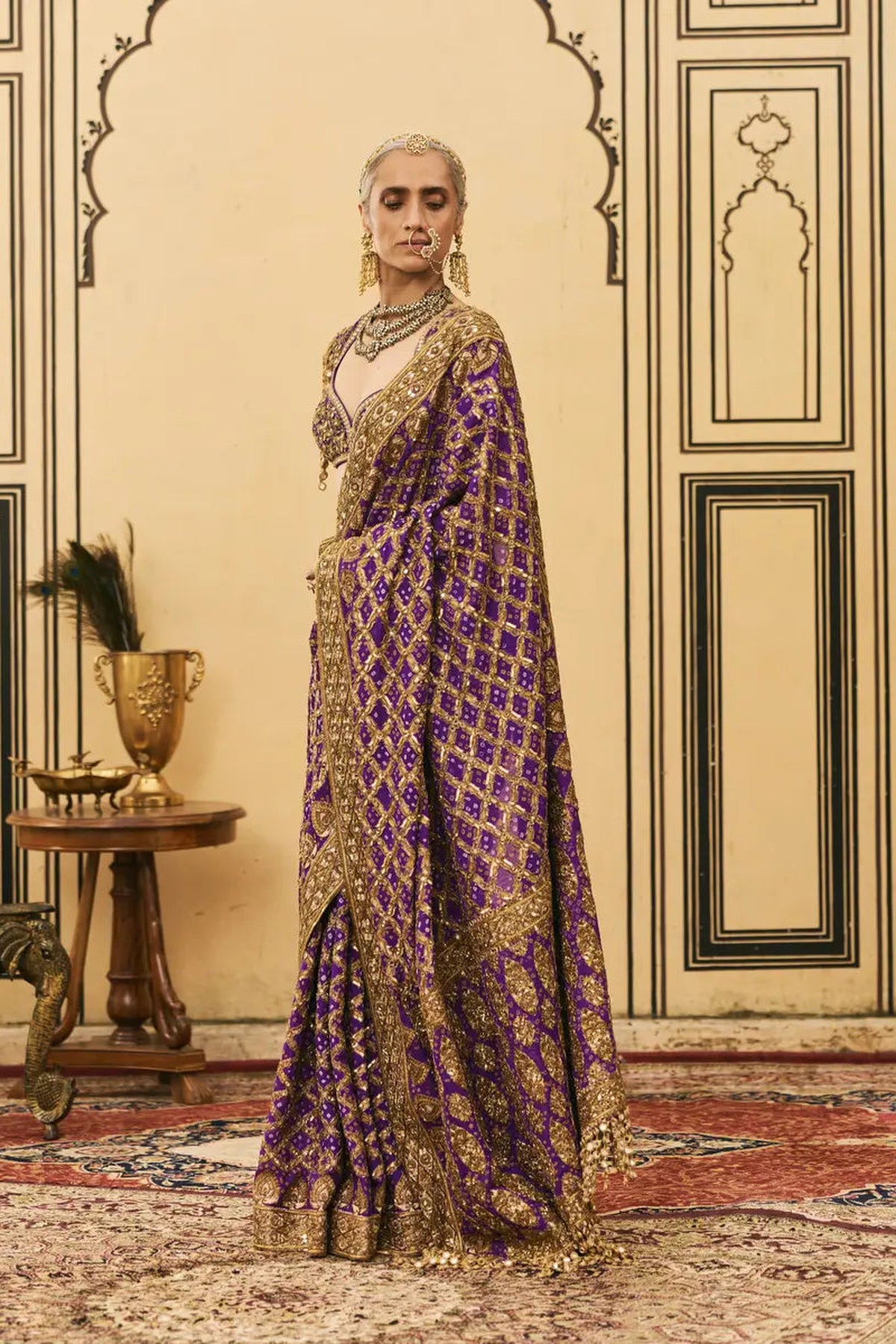 Banafsha Ombre Saree Set
