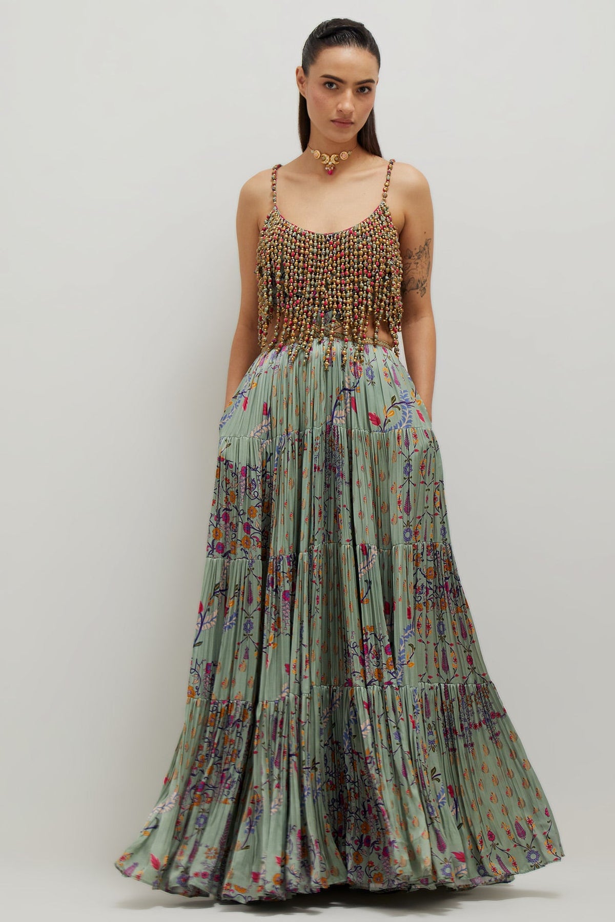 Beaded Maxi Dress