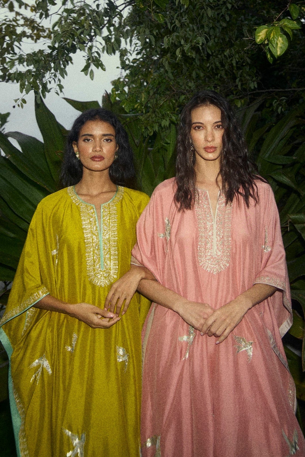 Bird Design Kaftan Set