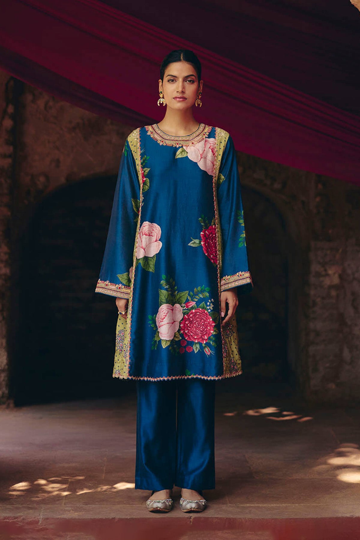 Blue Floral Coord set