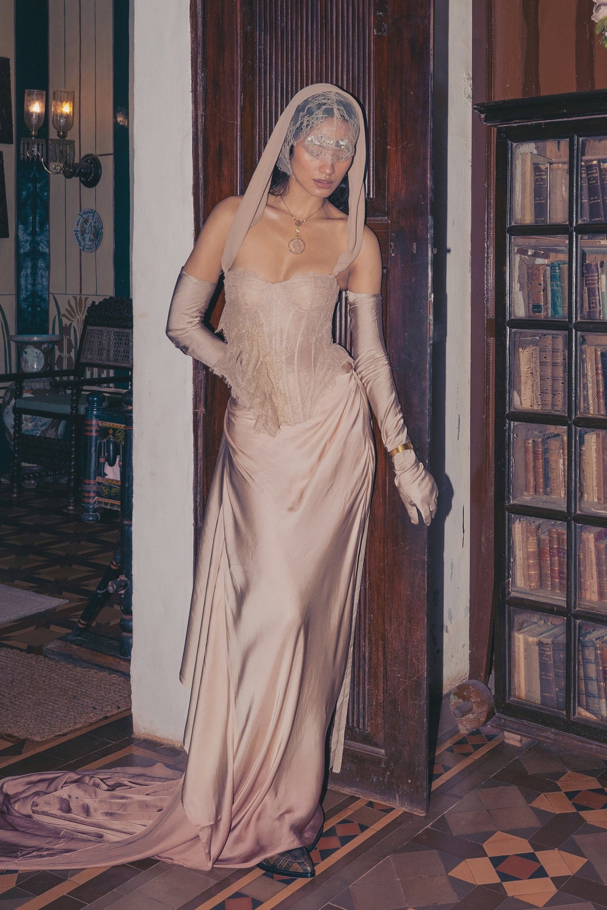 Champagne on my corset