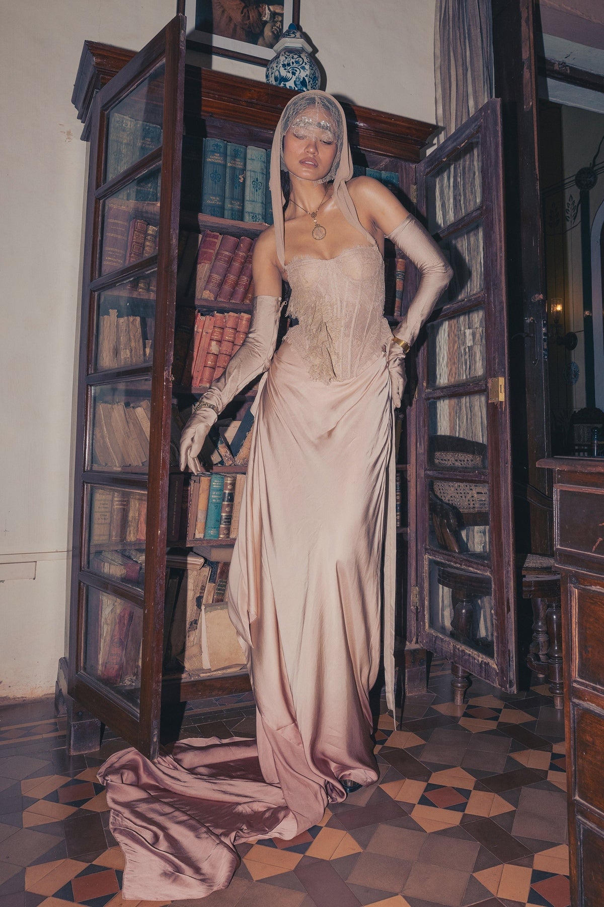 Champagne on my corset