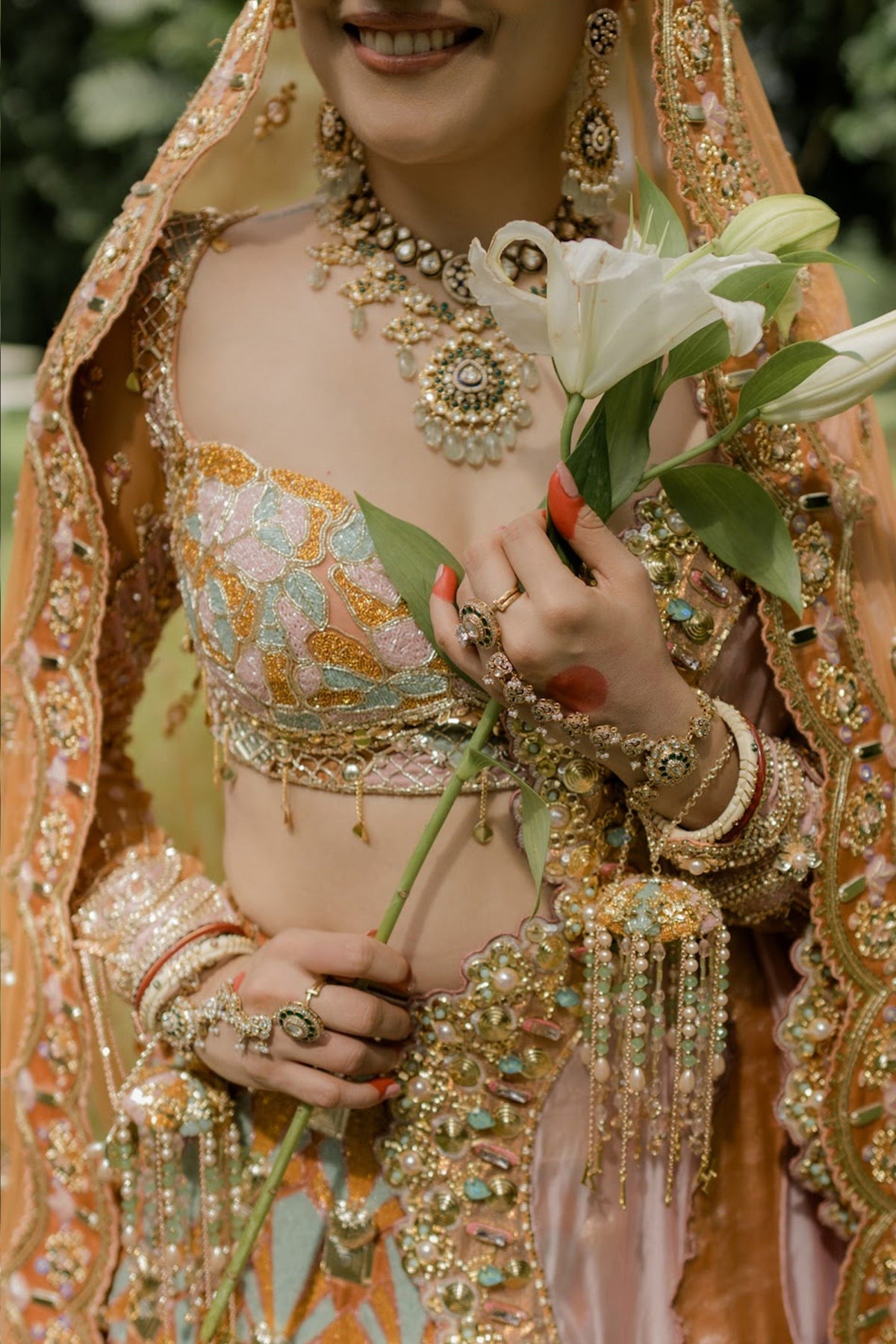 Cinnamon glow - Full Lehenga Set