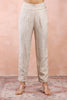 CREAM JACKET WITH CRUSHED TISSUE BUSTIER AND PANT