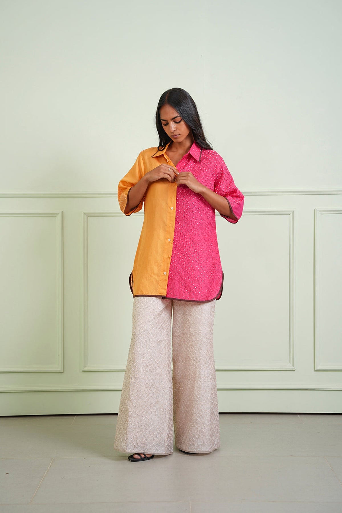 Crushed Bandhani Pants