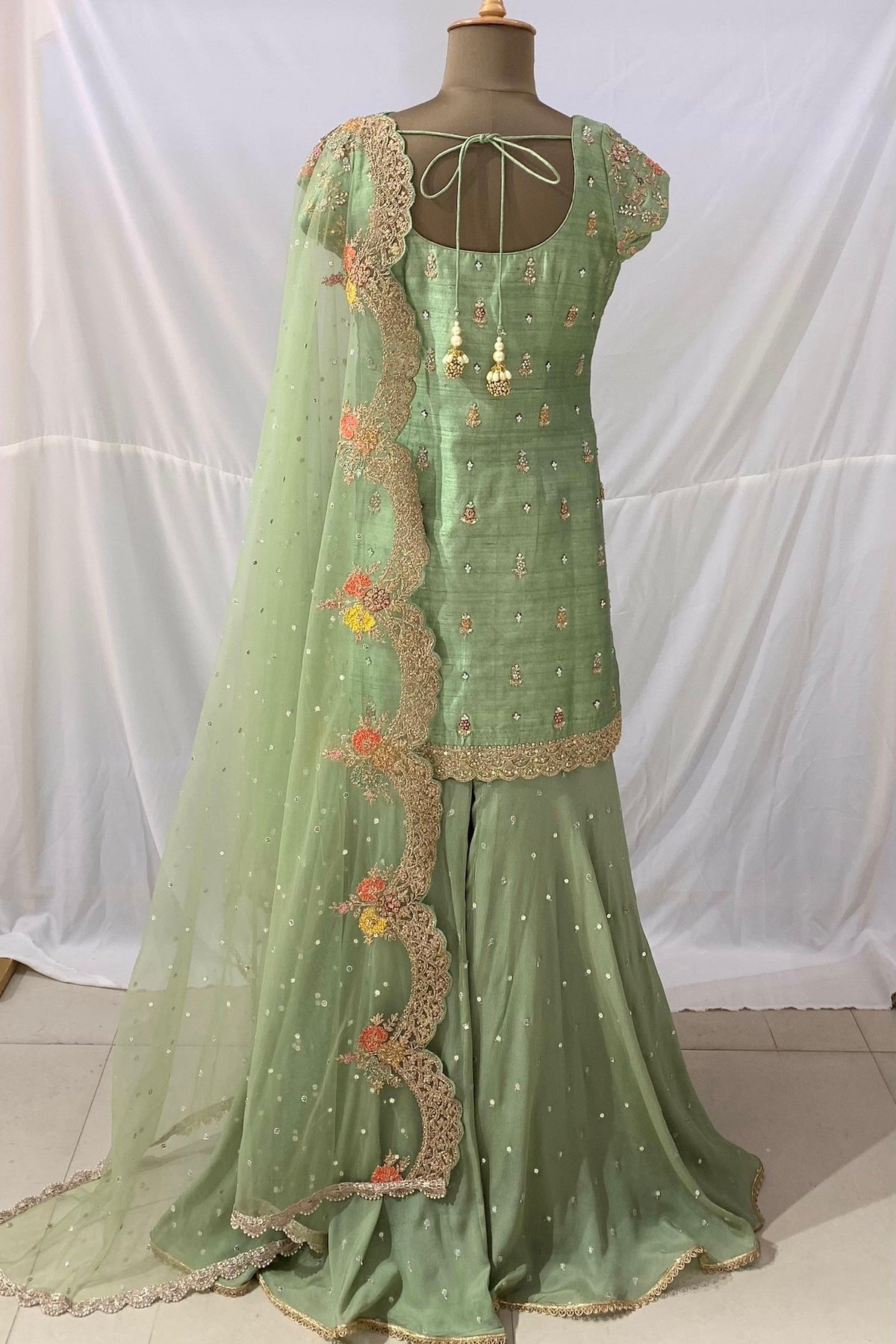 Revati Sharara w/Cap Sleeve- Ready to Ship