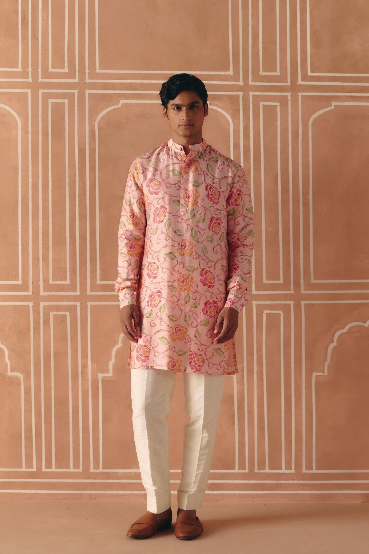 Blush pink kurta set