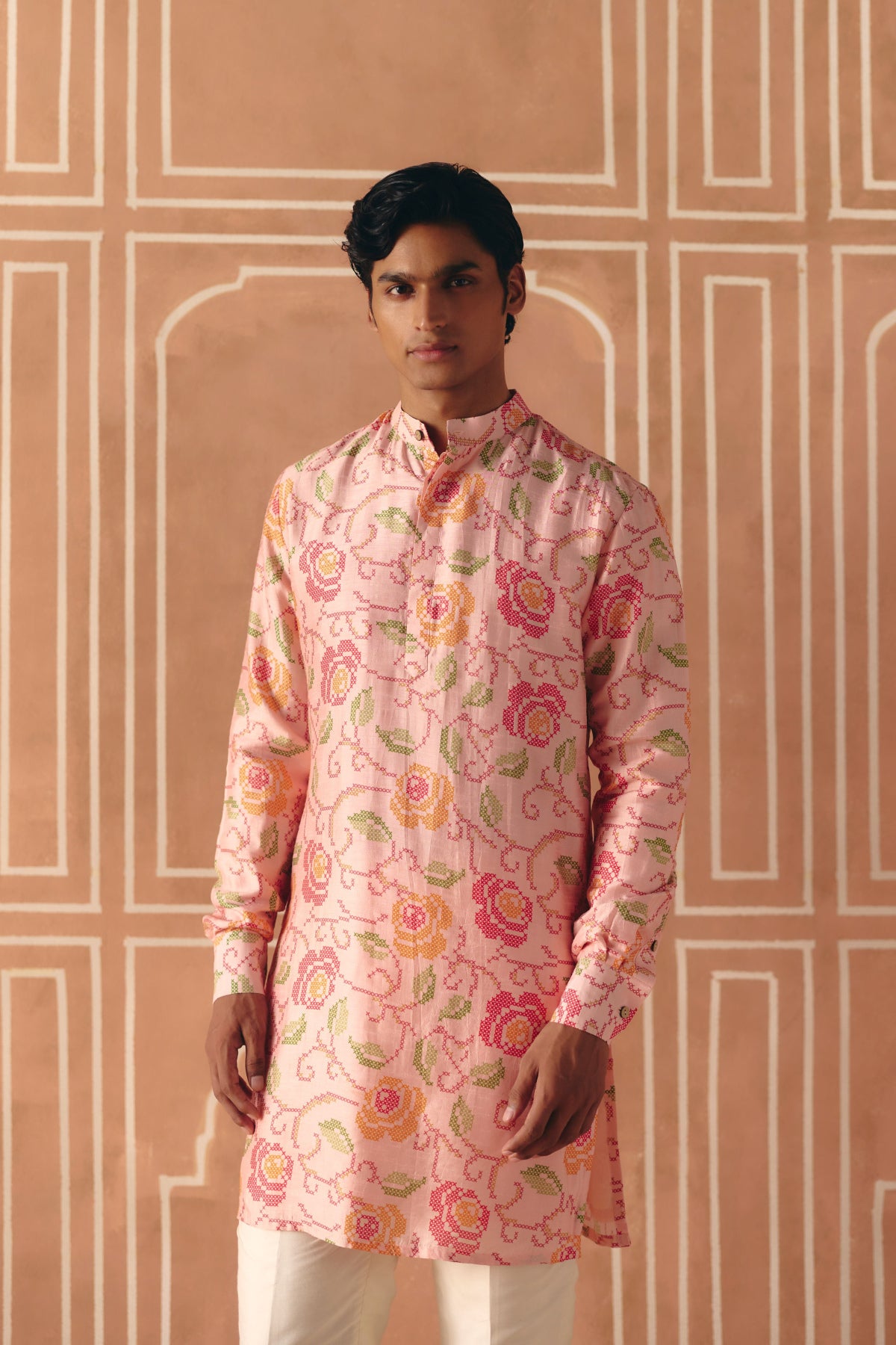Blush pink kurta set