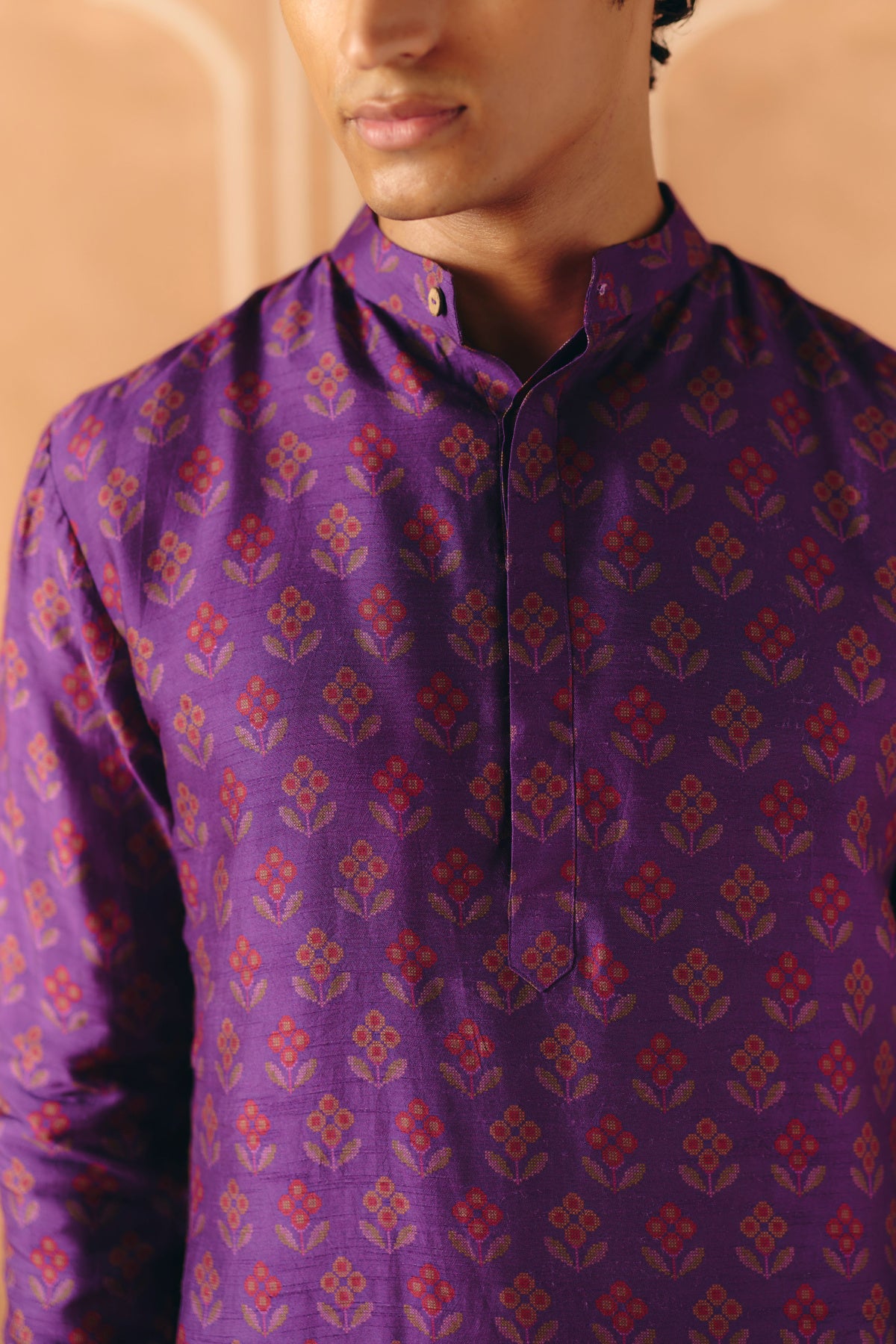 Imperial violet kurta set