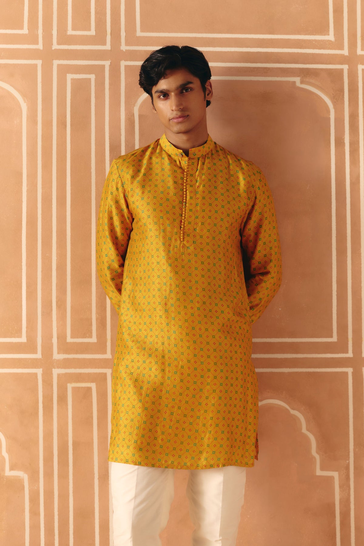 Marigold yellow kurta set