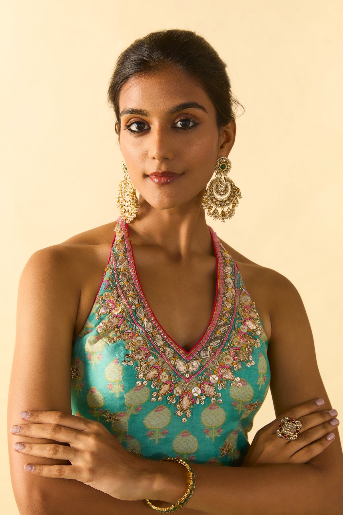 Dwisha Halter Sharara Set