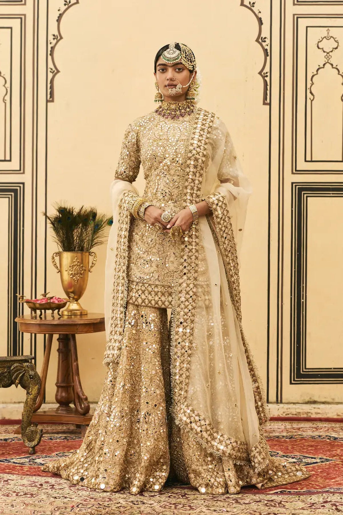 Fawn Organza Garara Set