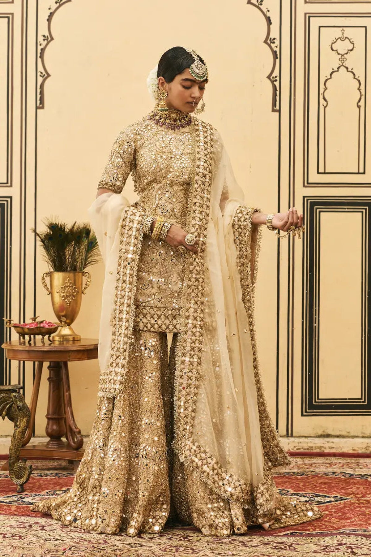 Fawn Organza Garara Set
