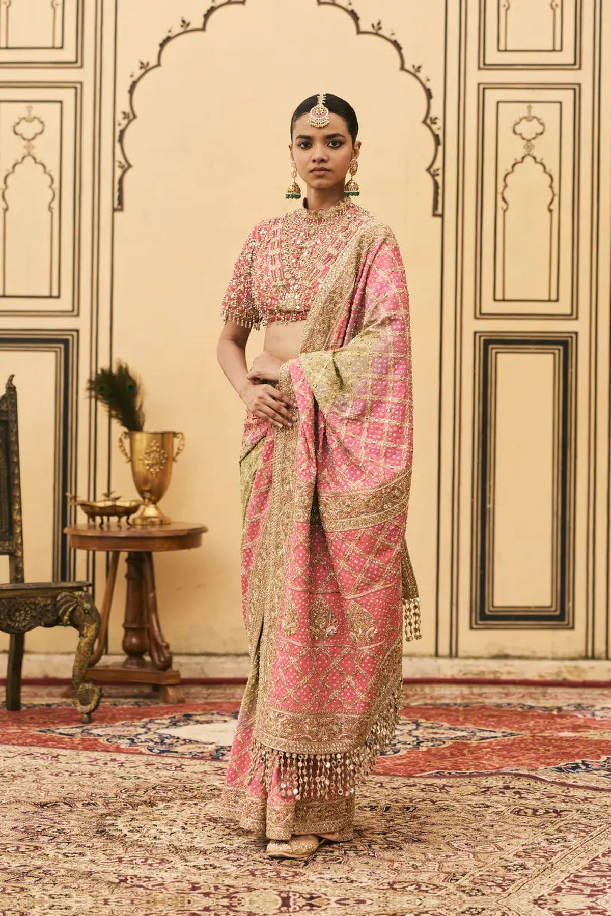 Gulnaar Ombre Saree Set