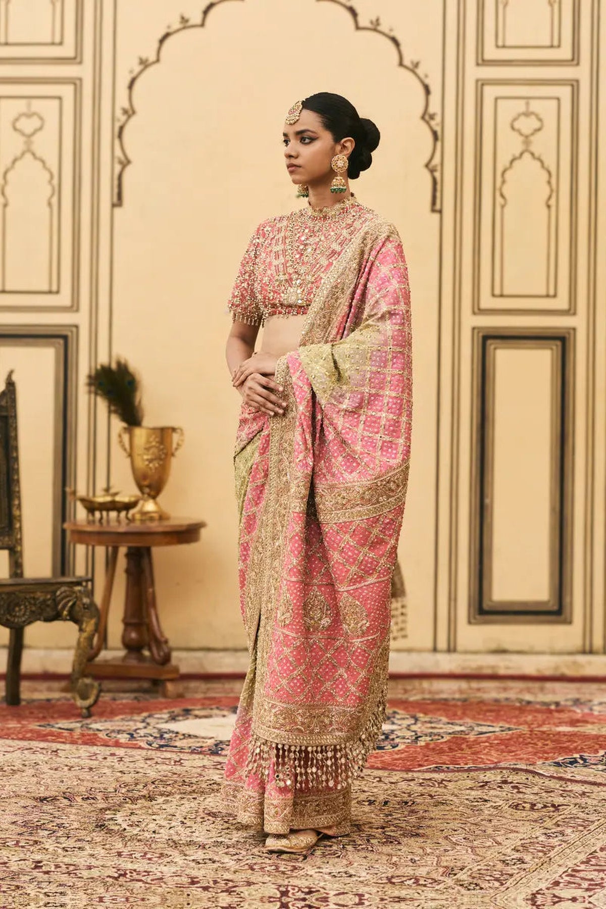 Gulnaar Ombre Saree Set