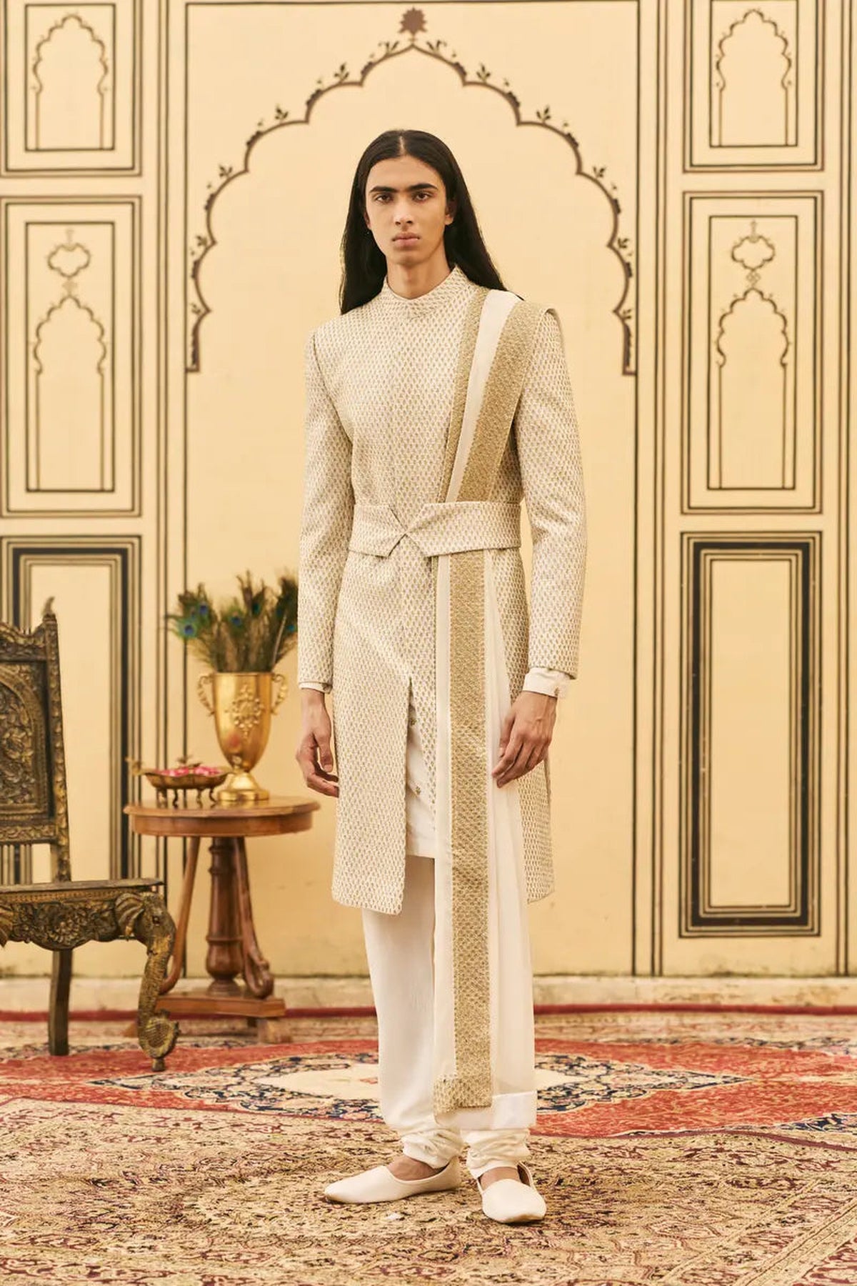 Haimavati Brocade Sherwani Set