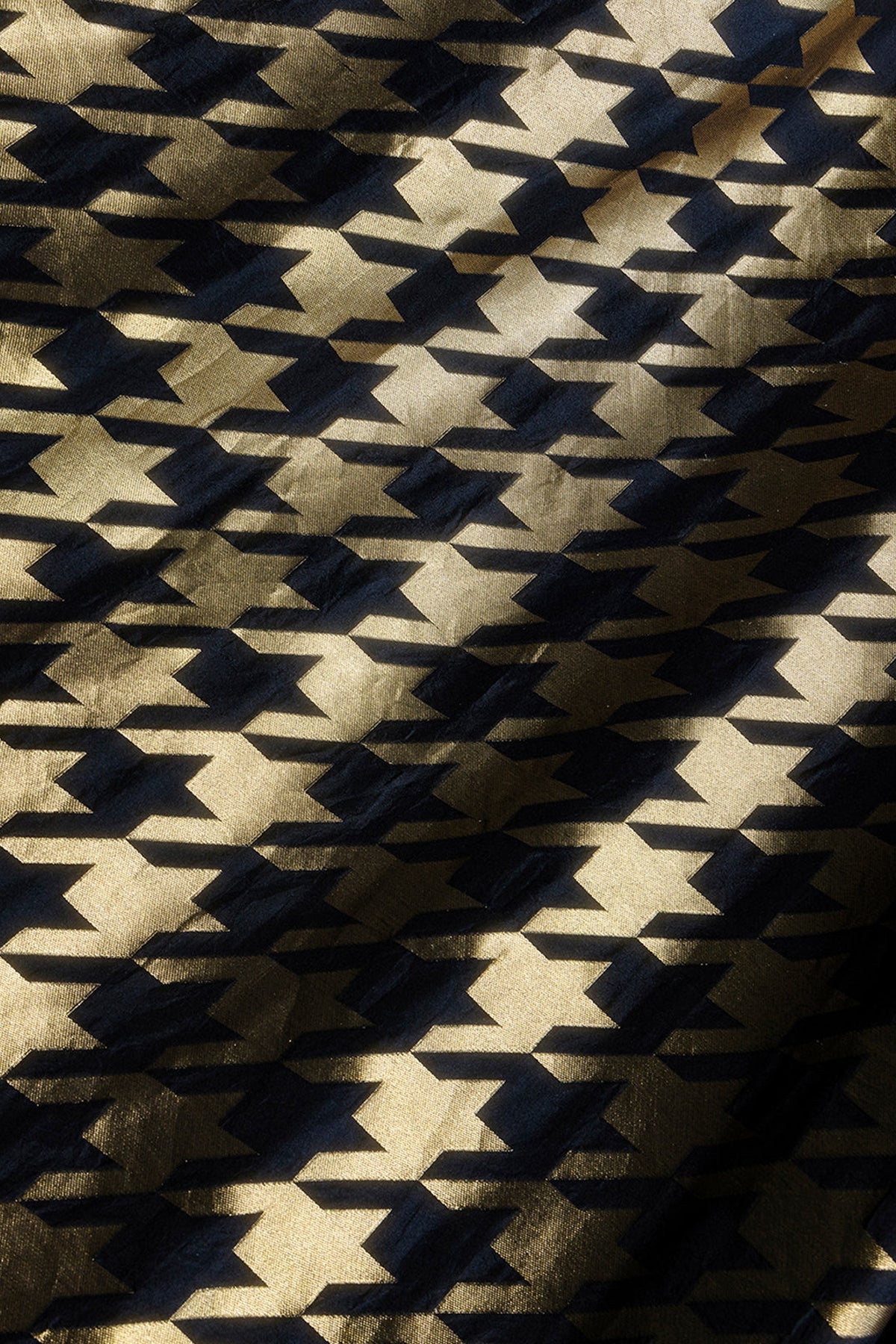 Black and Gold Gerum Saree