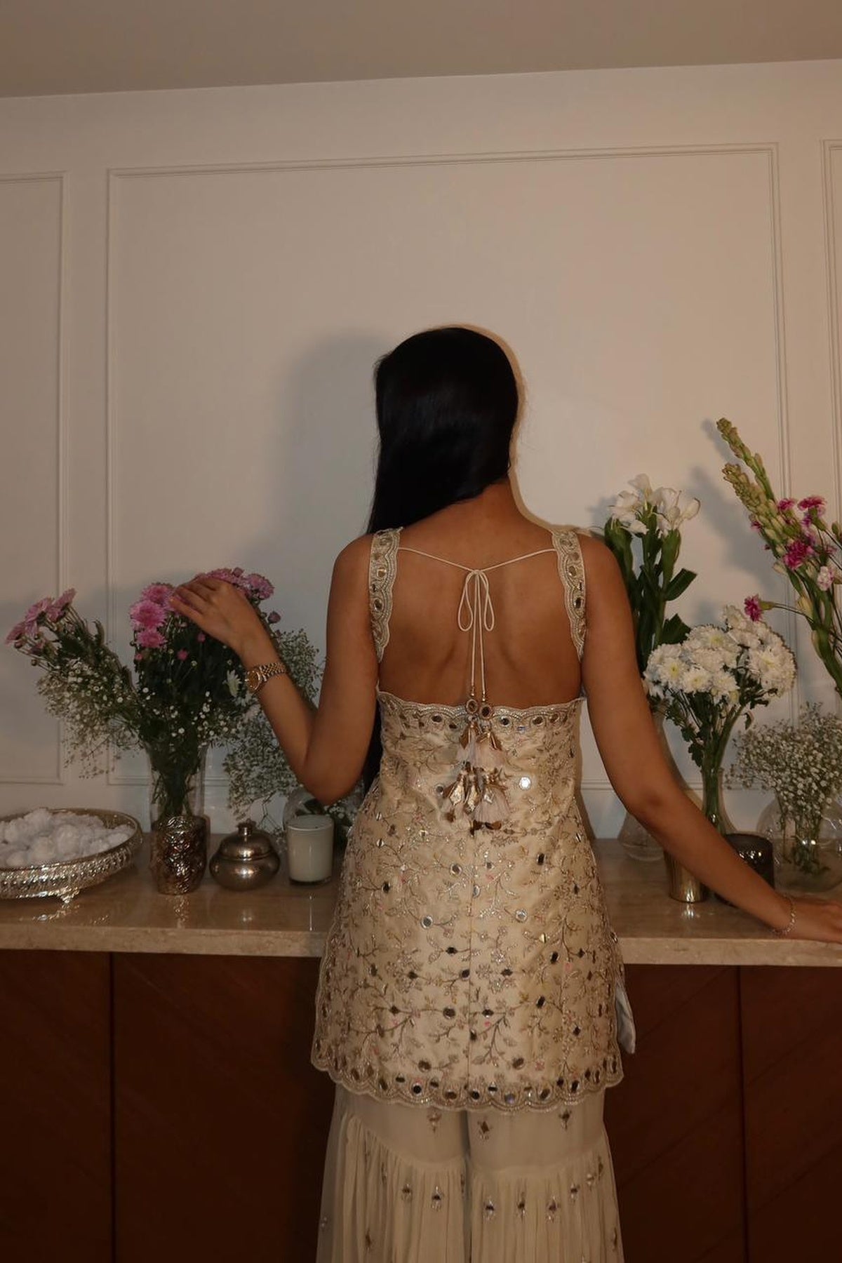 Hanna Khan in Soneera Sharara Set
