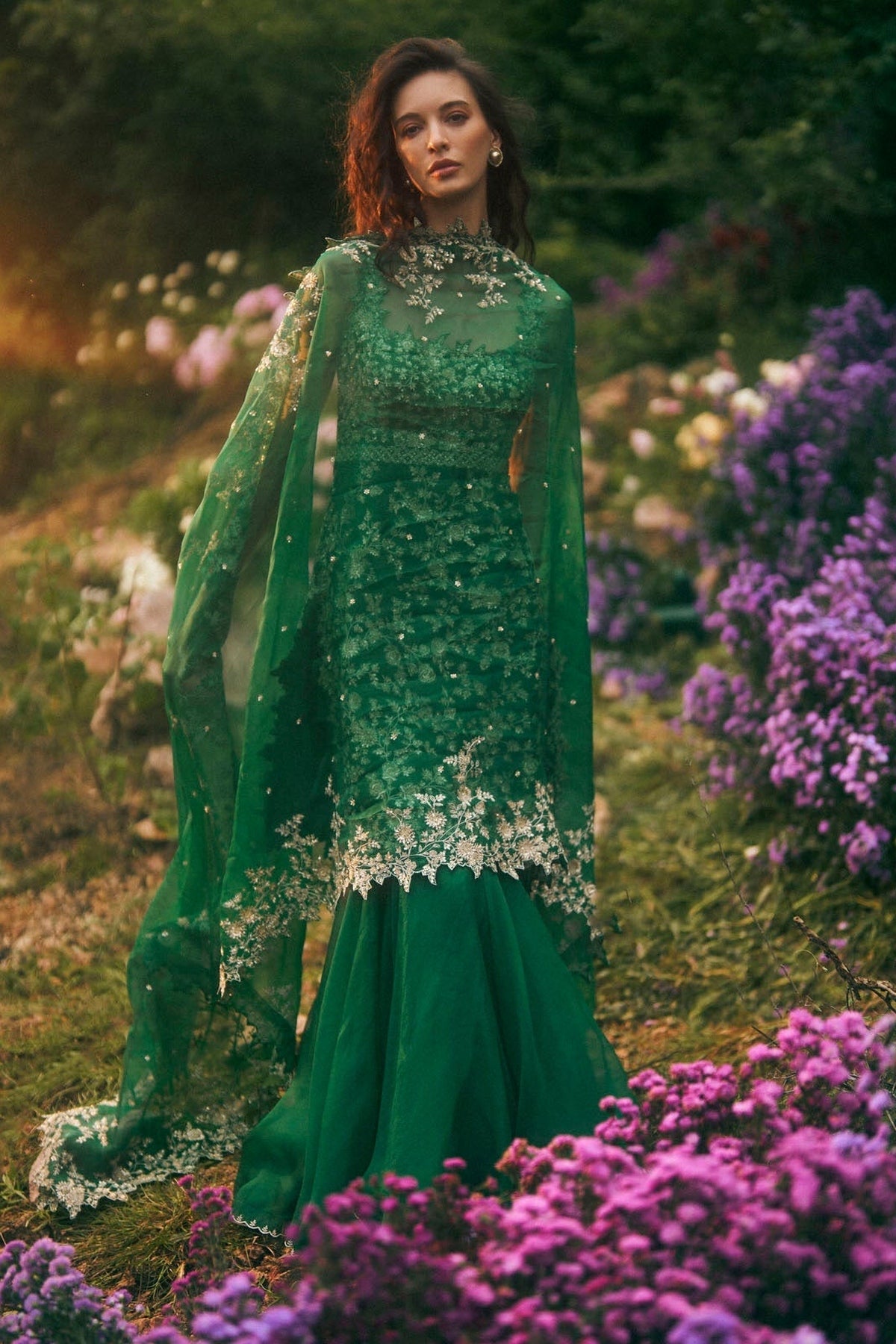 Heavy Aari Sharara Set