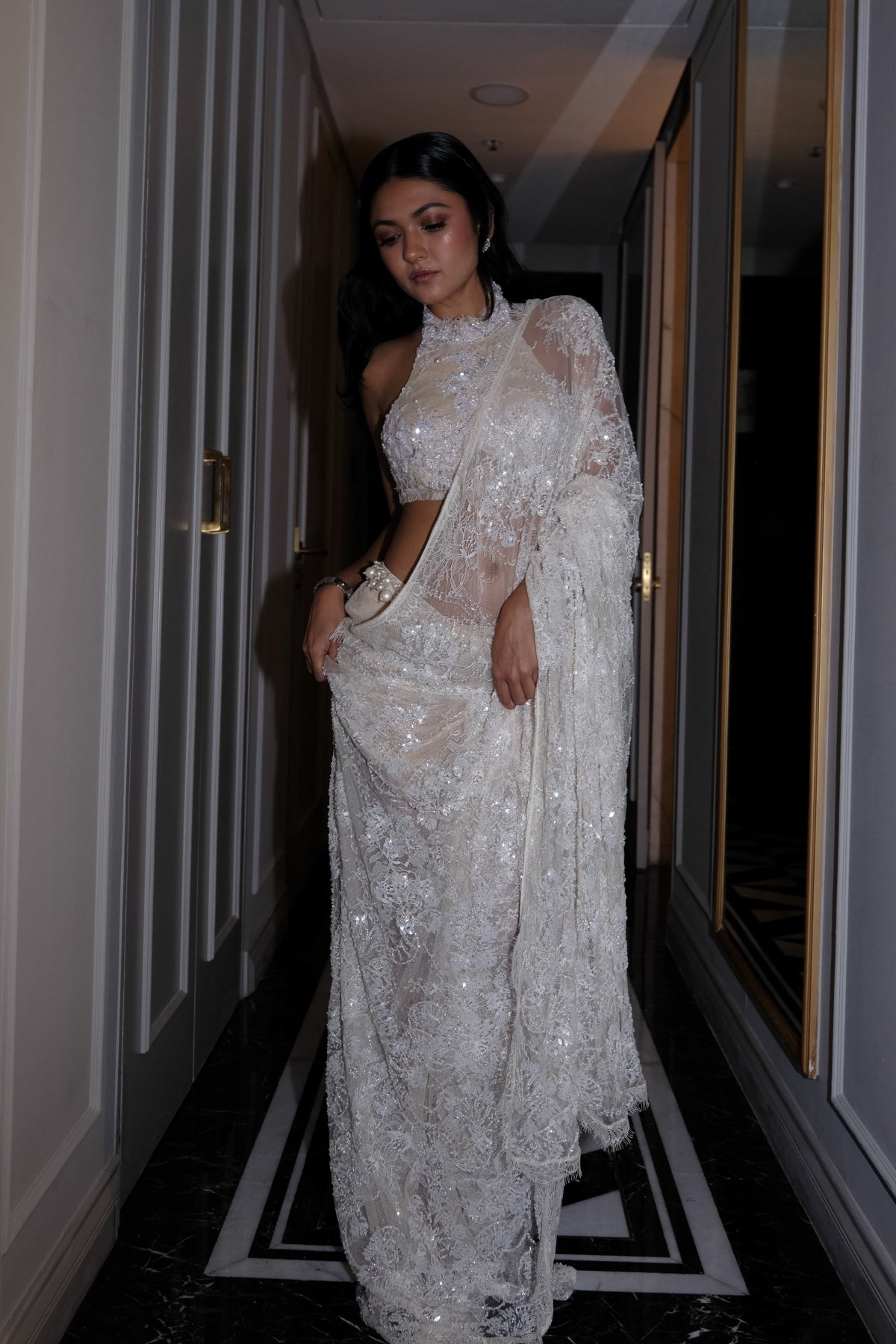Icing on the Lace Sari