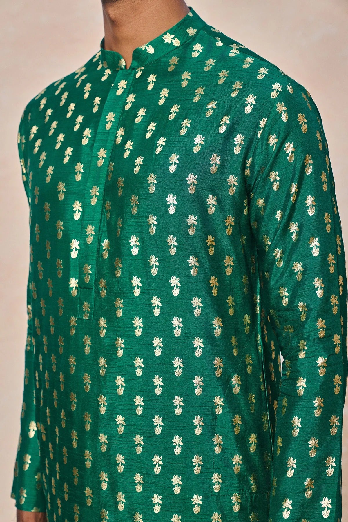 Green Pixie Dust Kurta Set - Ready To Ship