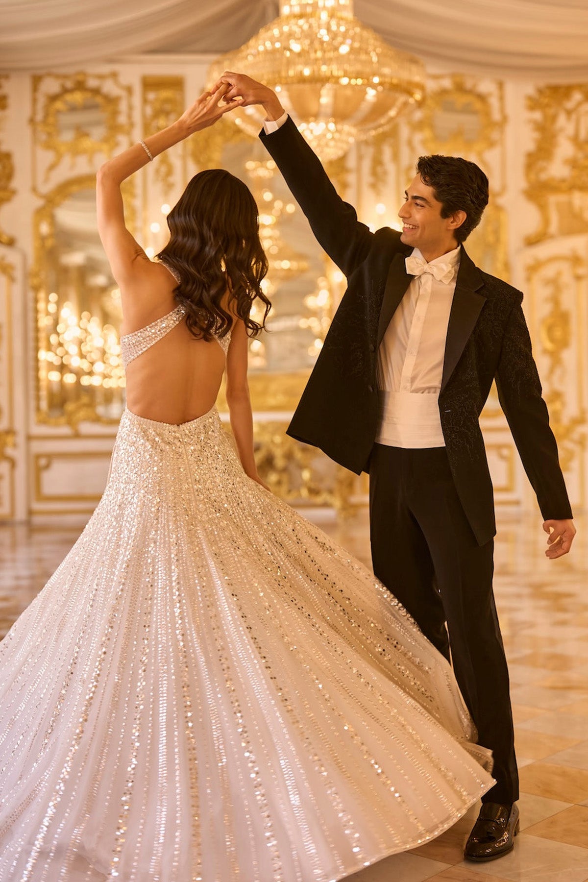 Ivory Sequin Gown