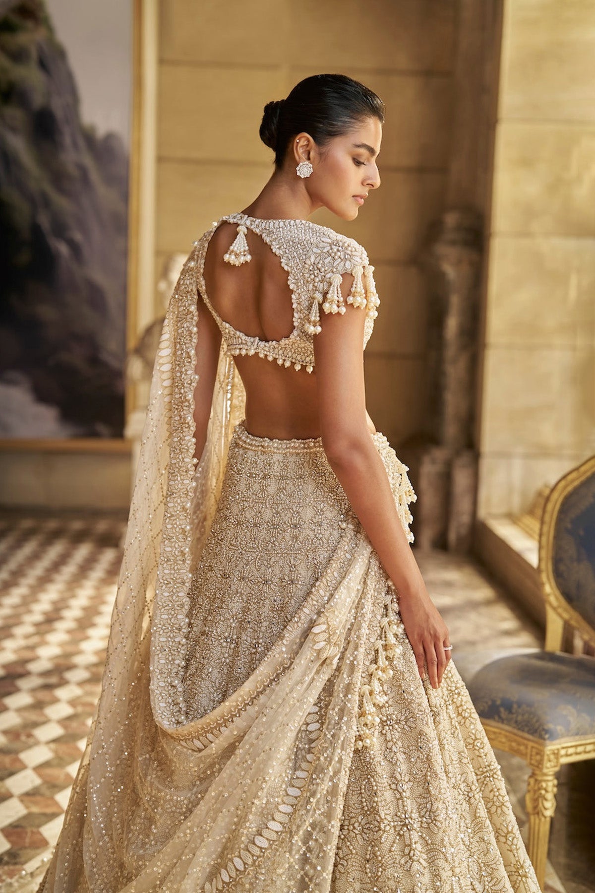 Ivory Pearl Lehenga Set