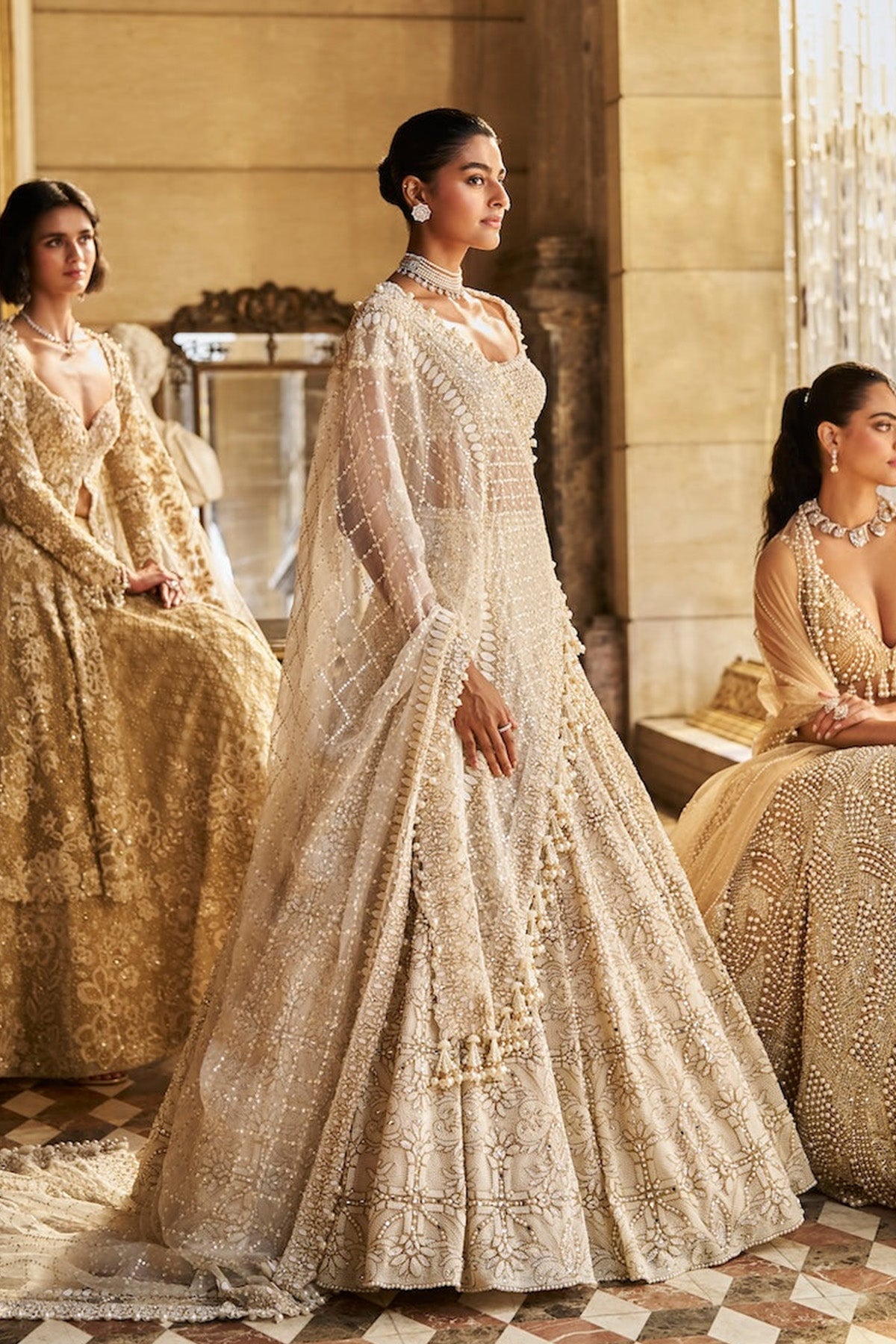 Ivory Pearl Lehenga Set