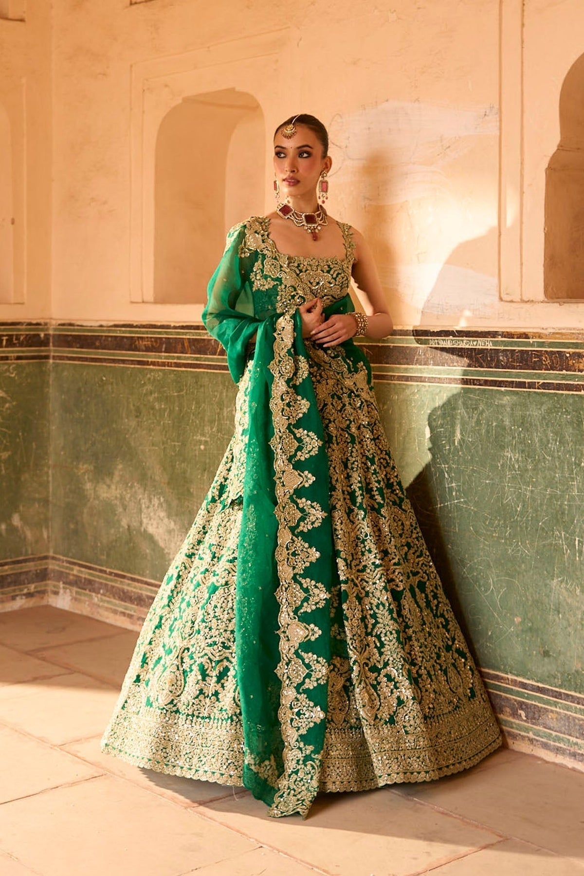 Jade Lehenga Set