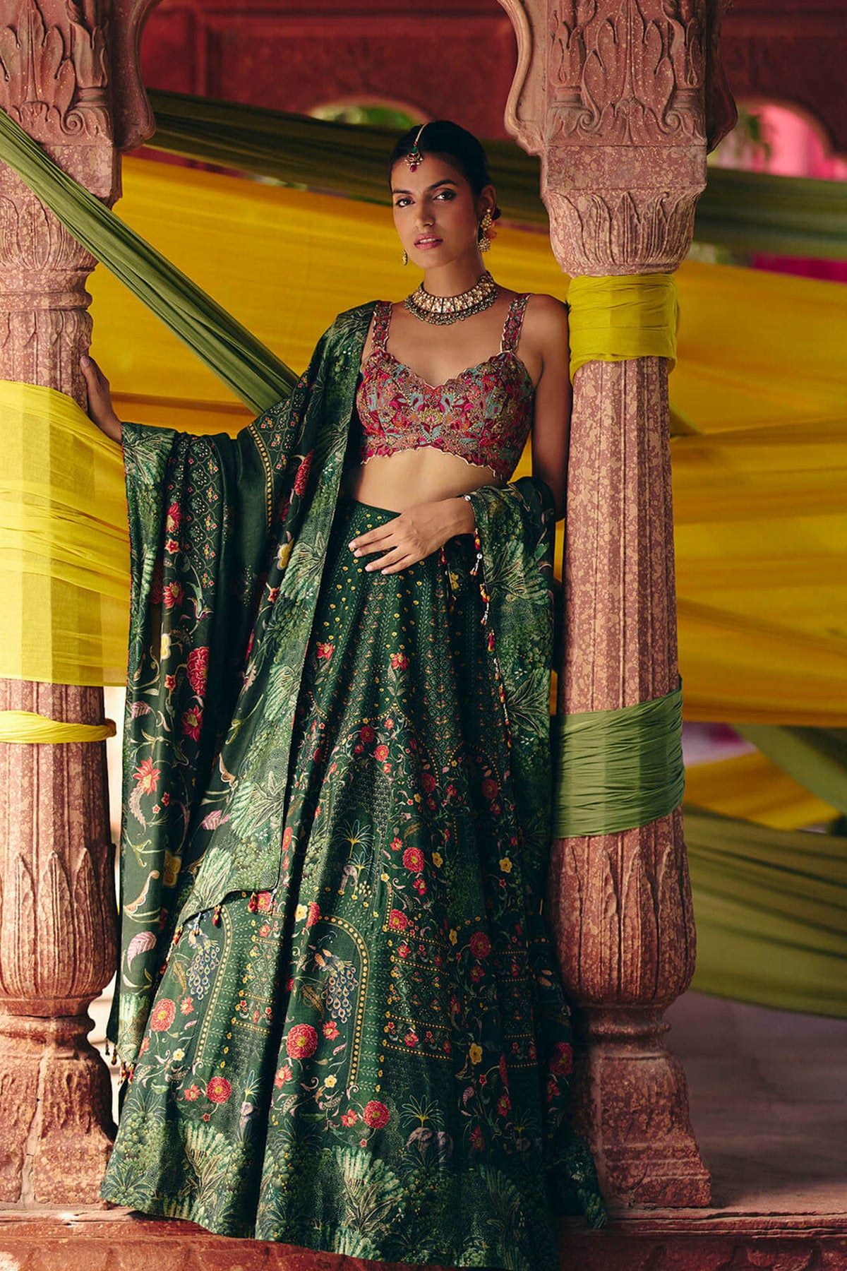 Jade Lehenga