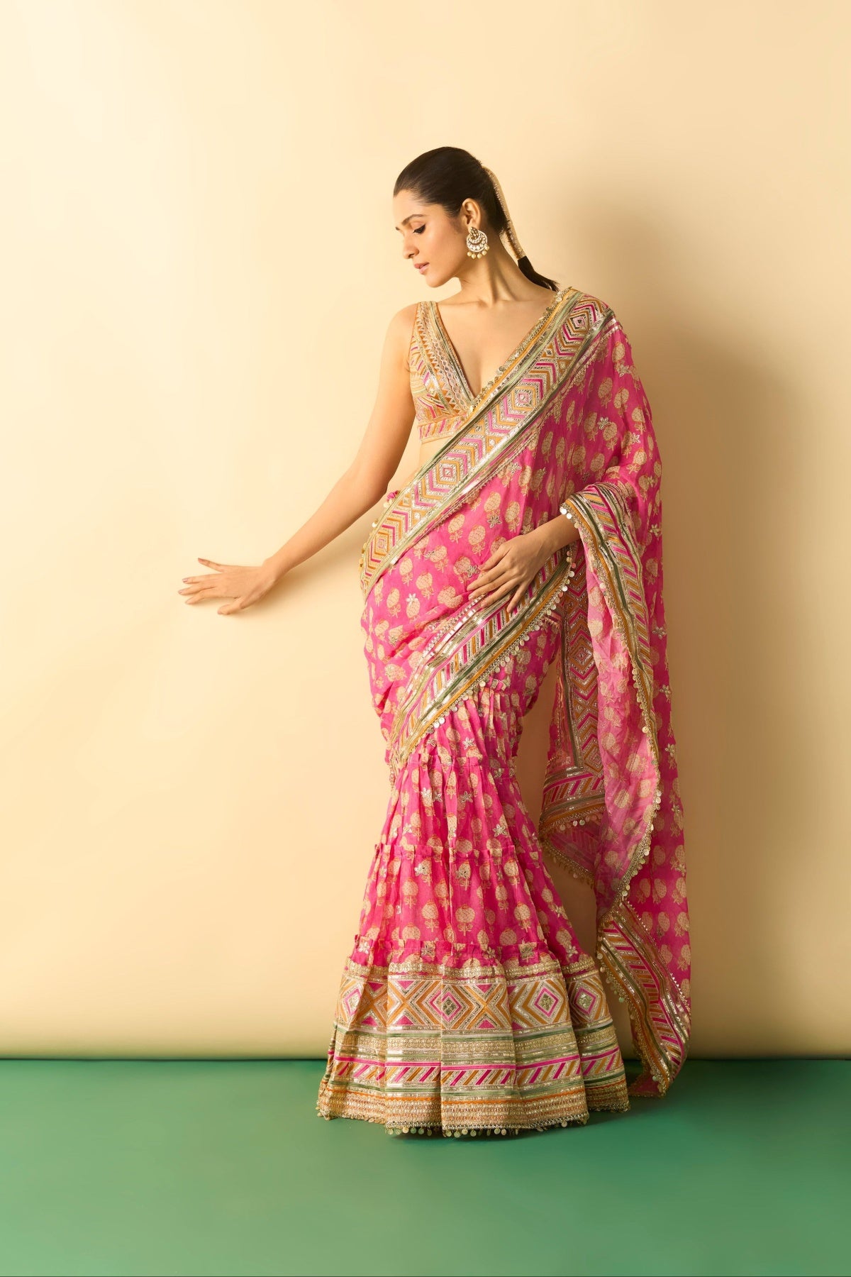Jasleen Saree Set
