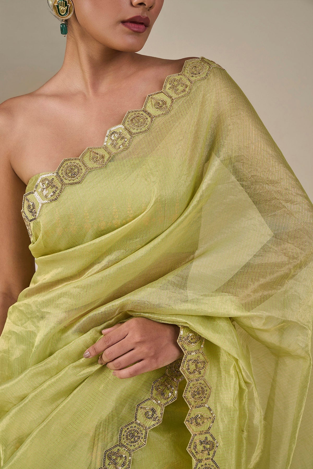 Kachi Keri Cosmic Birdsong Saree
