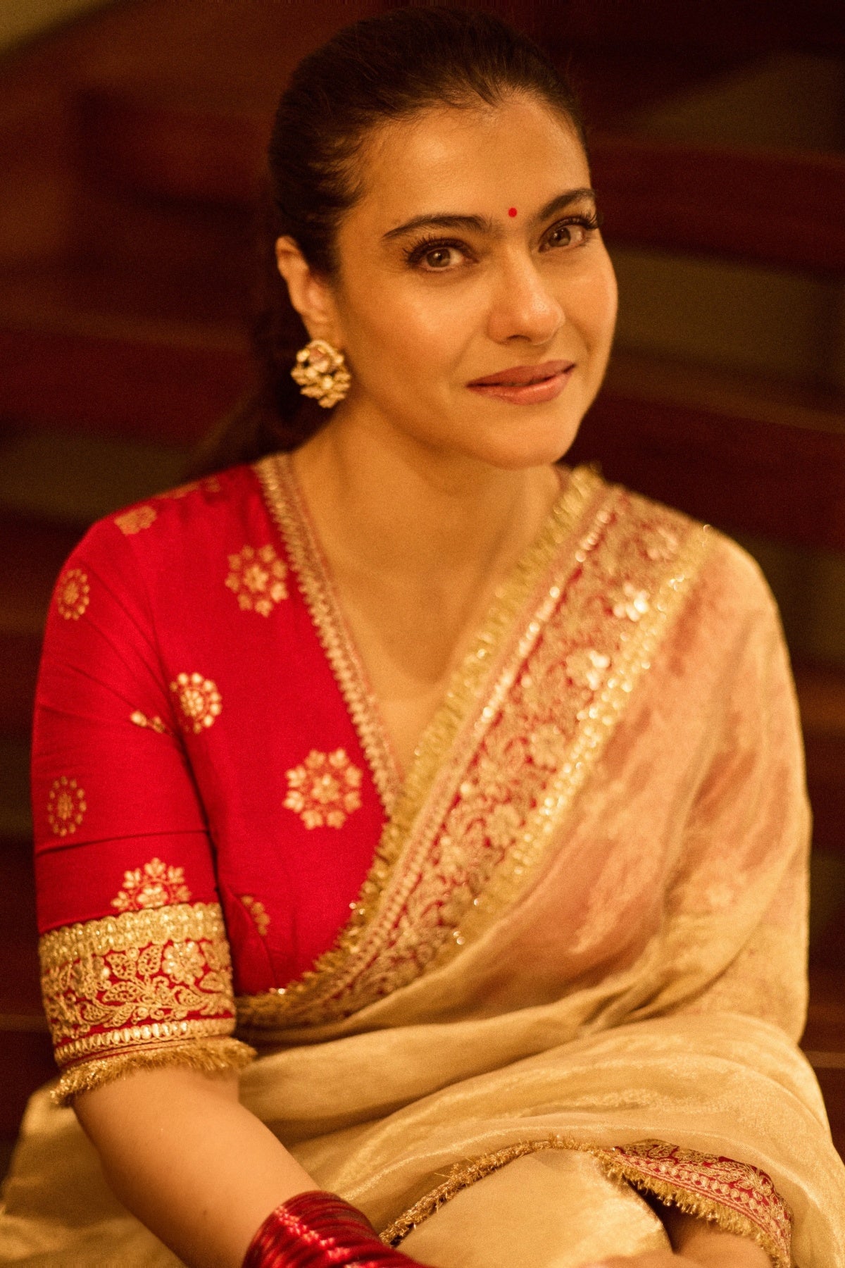 Kajol in Devi Saree Set