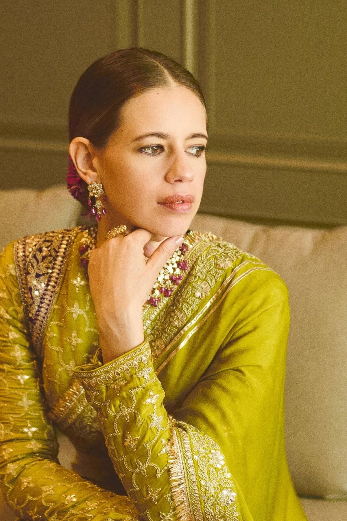 Kalki Koechlin in Nizaam Saree Set