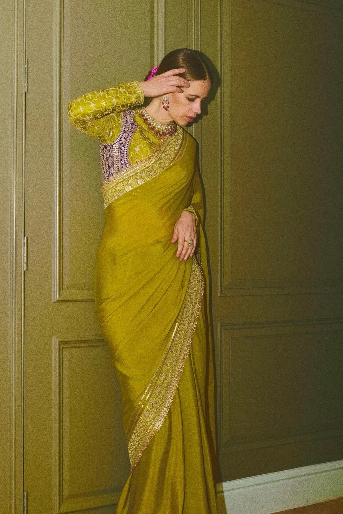 Kalki Koechlin in Nizaam Saree Set