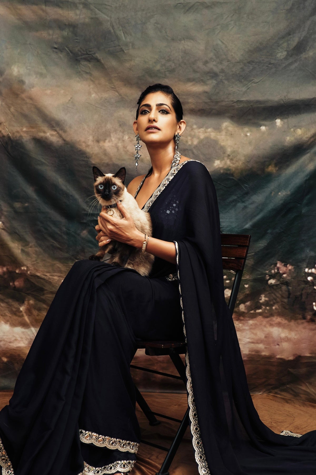 Kubbra Sait In Aradhana Saree